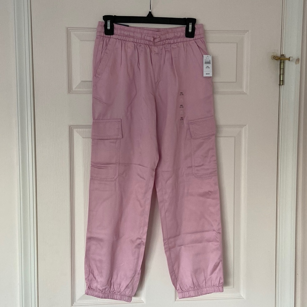 NWT Gap Pink Cargo Lightweight Parachute Pants